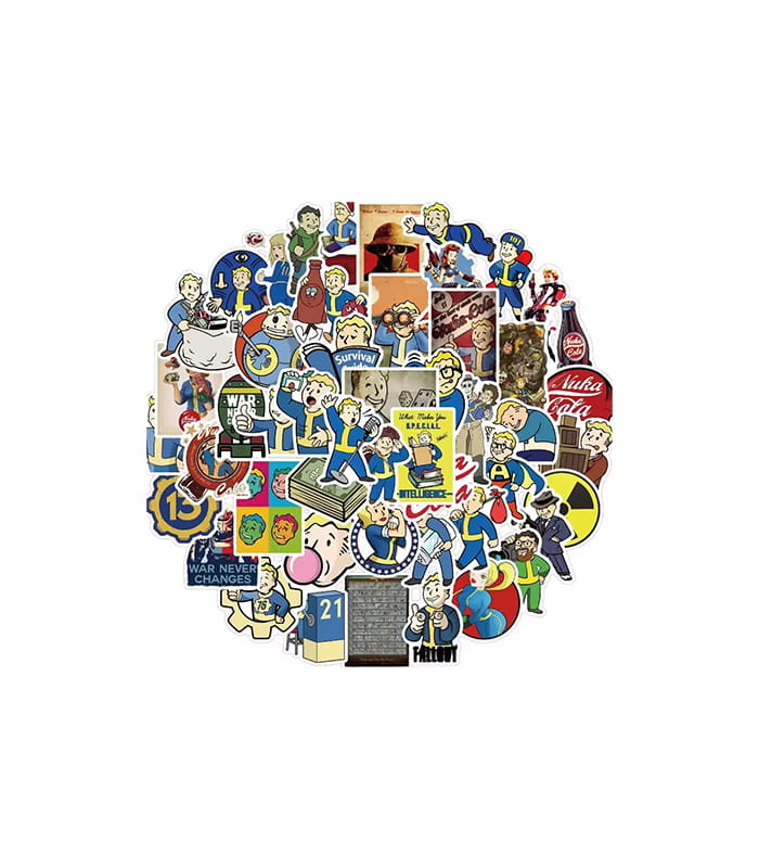 fallout-stickers.jpeg چسبهای فالآوت - تصویر 1